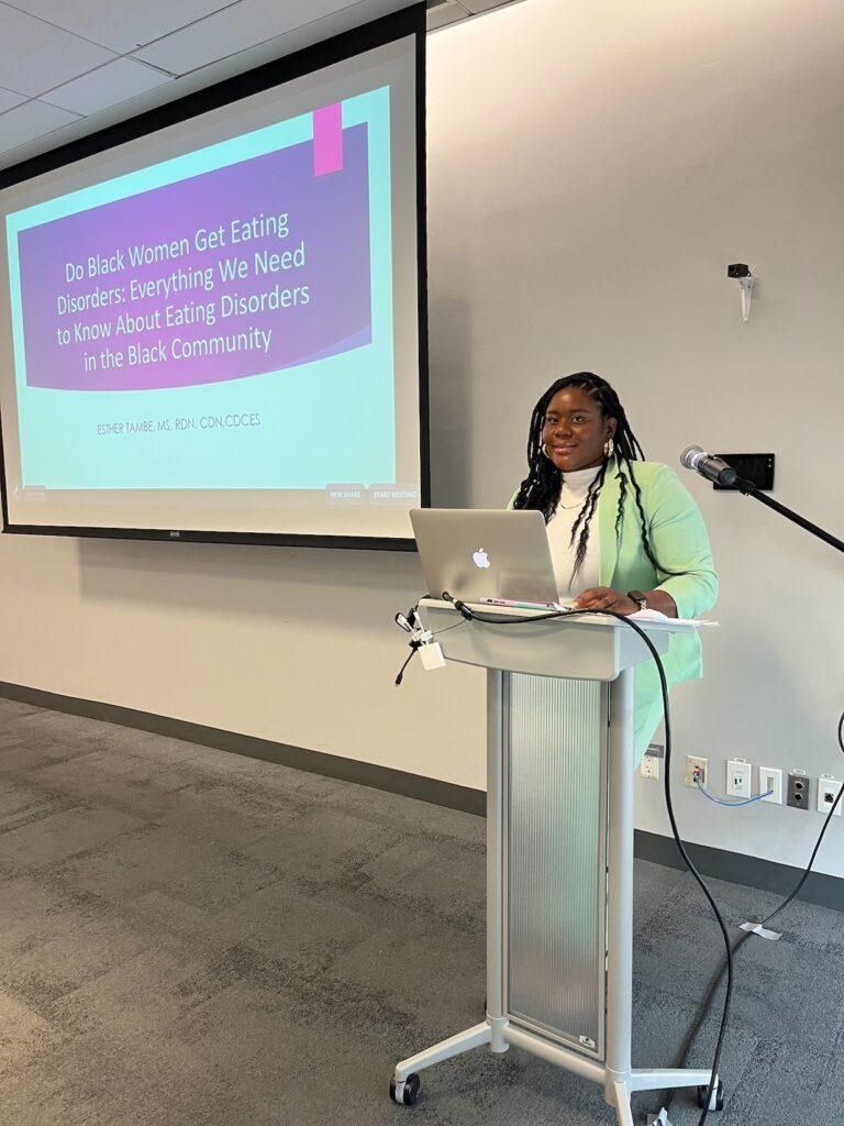 esther tambe speaking nutrition